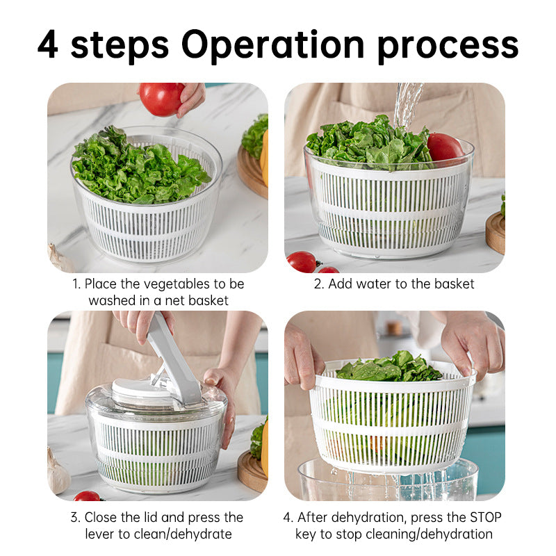 Multifunction 3 in 1 kitchen fruit vegetable dryer tools large manual Lettuce salad Spinner